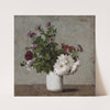 Flower Still Life, Autumn Chrysanthemums In A White Vase (1889) by Henri Fantin-Latour