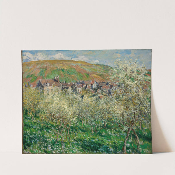 Flowering Plum Trees (1879) by Claude Monet