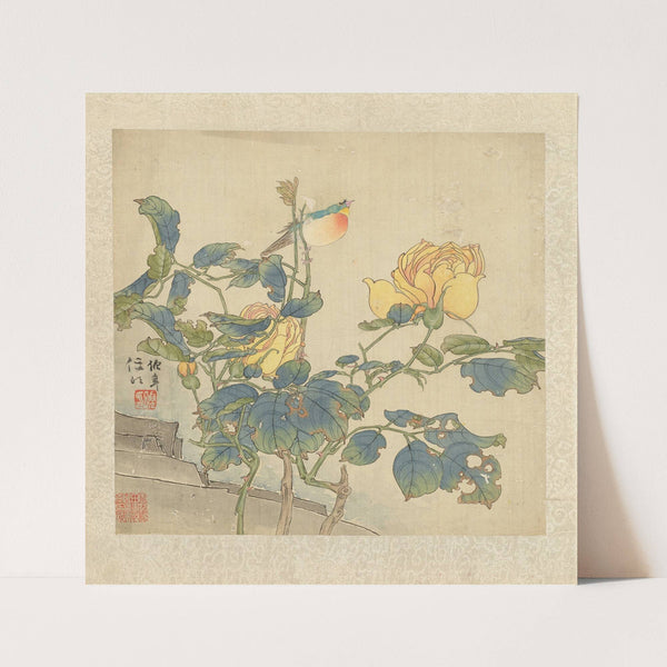 Flowers and Birds Pl.2 (19th century) by Ren Yi