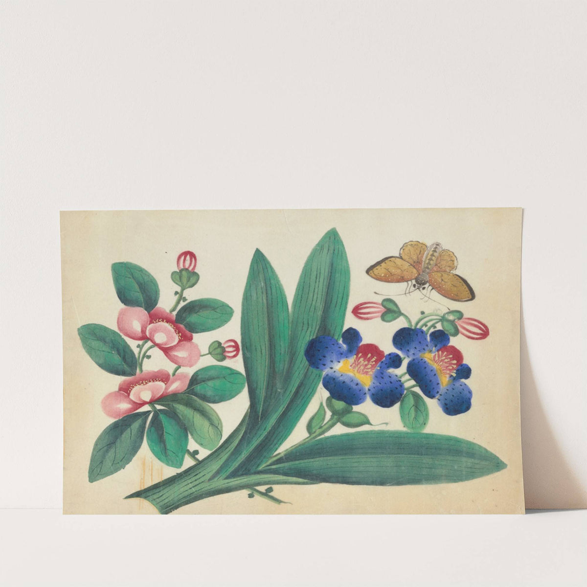 Flowers and butterfly (1800-1899)
