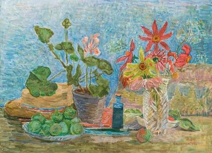 Flowers and fruit — size preview