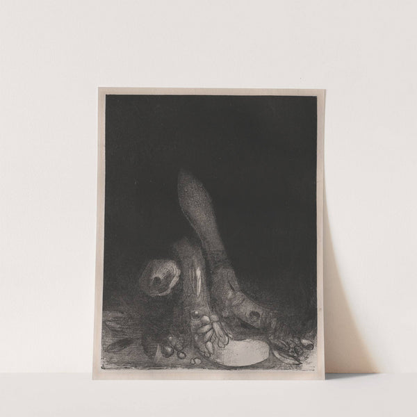 Flowers Fall and the Head of a Python Appears by Odilon Redon