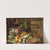 Flowers, fruit, and vegetables, with mushrooms beside a fountain in a villa garden by Francesco della Questa