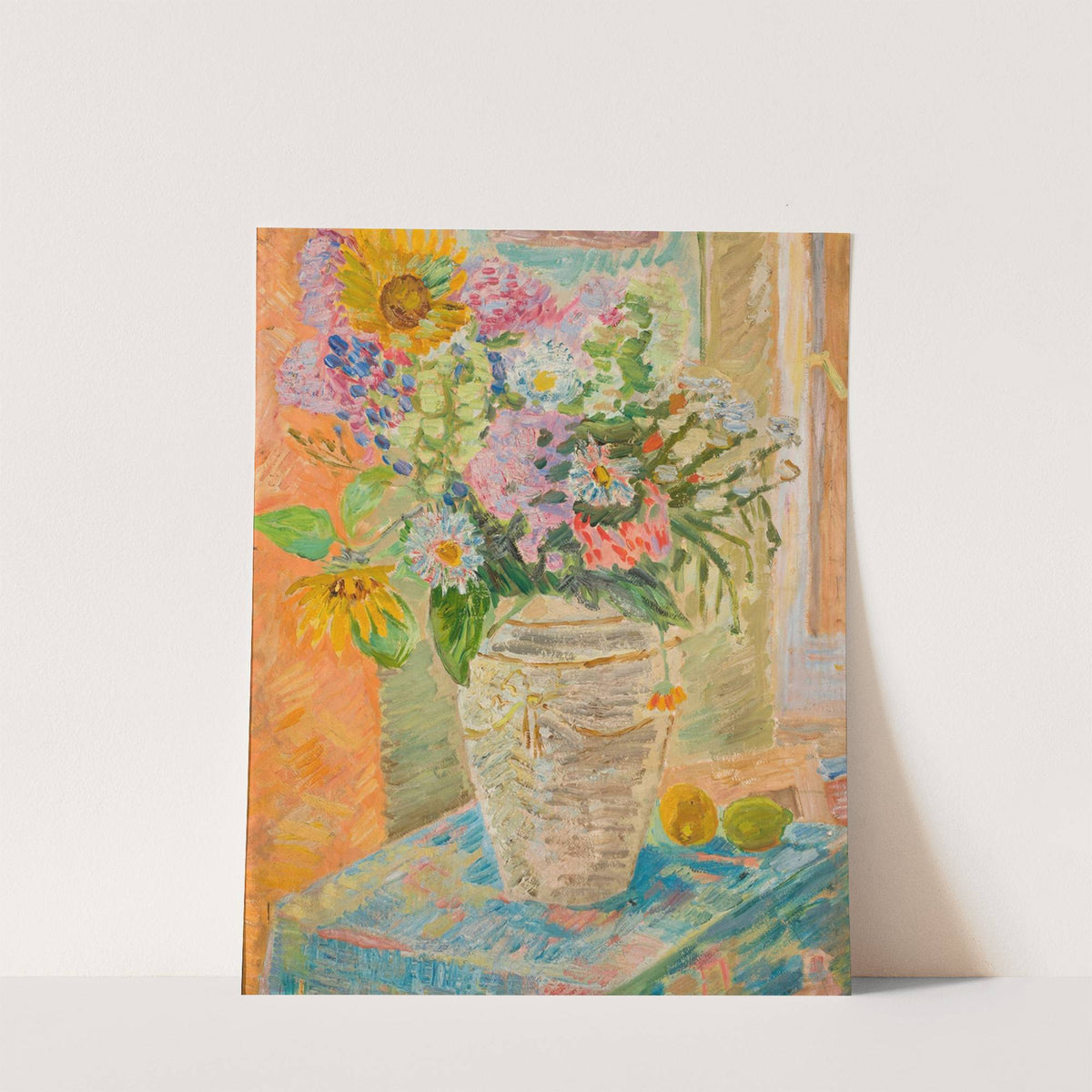 Flowers in a flower-vase by Zygmunt Waliszewski