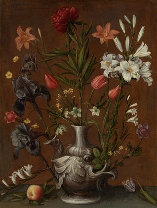 Flowers in a Grotesque Vase
