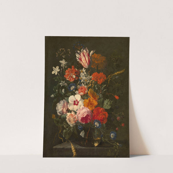 Flowers in a Vase by Abraham Mignon