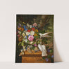 Flowers in a Vase with Two Doves by François Lepage