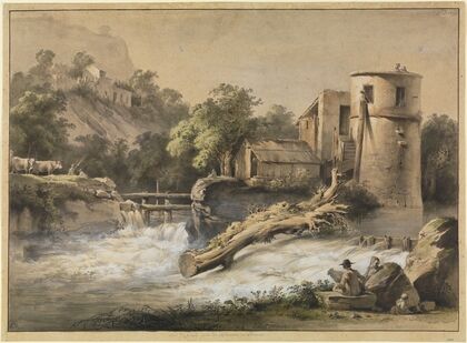 FluÃlandschaft bei L’Arbresle im Lyonnais