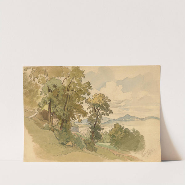 Flußlandschaft bei Salzburg (1872) by Friedrich Preller the Elder