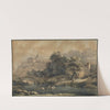 Flußlandschaft mit Bergkloster by Jean-Jacques de Boissieu