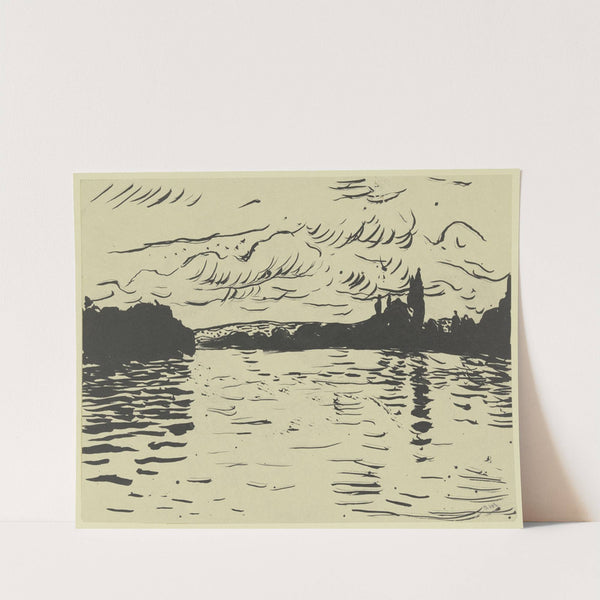 Fluss von Bäumen umsäumt by Albert Marquet