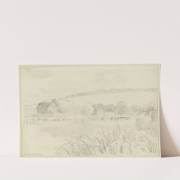 Flusslandschaft bei Streatley-on-Thames by Otto Scholderer
