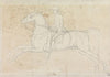 Flying Childers at Exercise; Hooded and Rugged, with Jockey Up, Galloping Up, Galloping to Left