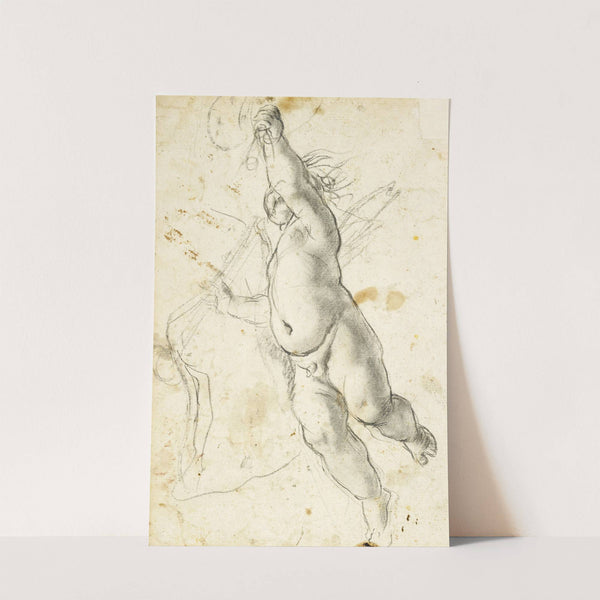Flying Putto (1560-1609) by Annibale Carracci