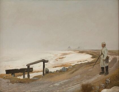 Foggy winter’s day. Karrebæksminde (1897)