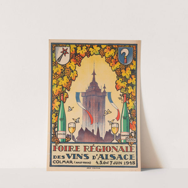 Foire régionale des vins d’Alsace Colmar (Haut-Rhin) (1948) by Hansi