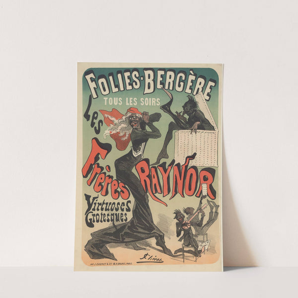 Folies Bergère… Les frères Raynor, virtuoses grotesques (1879) by Jules Chéret