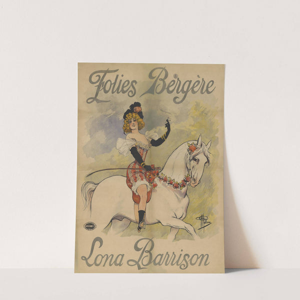 Folies-Bergère. Lona Barrison (1897) by Albert Guillaume