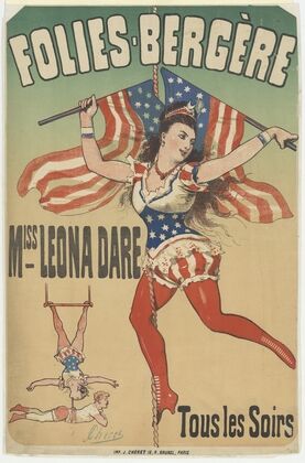 Folies-Bergère. Miss Leona Dare tous les soirs (1876)