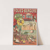 Folies-Bergere R. Abdy Et Ses Perroquets (1880-1890) by Lith. F. Appel