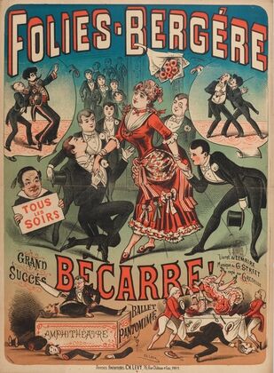 Folies-Bergere Tous Les Soirs Grand Succes Becarre Ballet Pantomime (1882-1888)