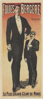 Folies-Bergère. Tous les soirs le plus grand géant du monde (1886)