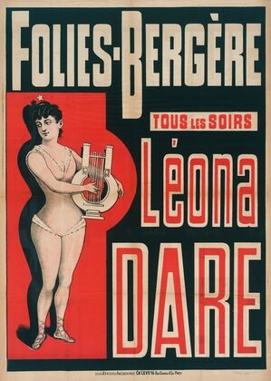Folies-Bergere Tous Les Soirs Léona Dare (1889)