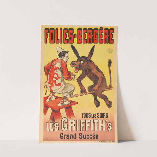 Folies-Bergere Tous Les Soirs Les Griffith&#8217;s Grand Succès (1880-1890) by Lith. F. Appel