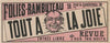 Folies-Rambuteau… Tout à la joie… – Revue (1879)