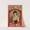 Folies Rambuteau Zelie Weil (1880-1900) by Imp. H. Laas