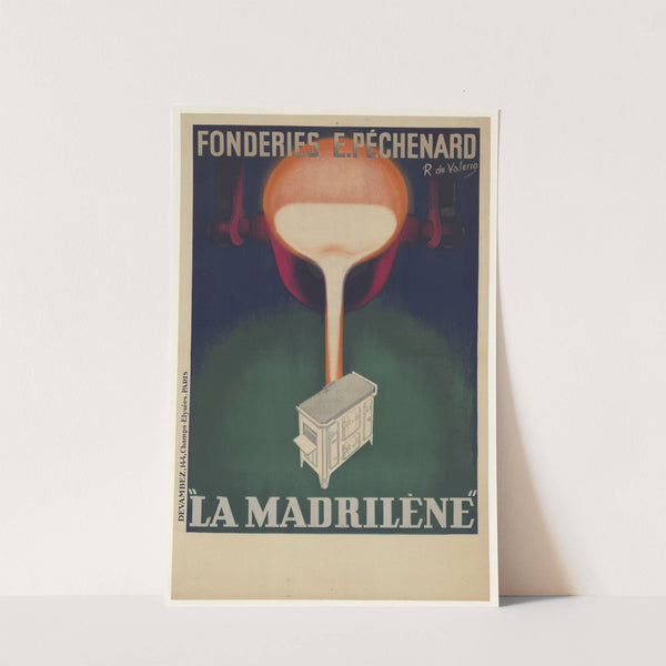 Fonderies E. Pêchenard. La Madrilène cuisinière à charbon (1930-1940) by Roger de Valerio