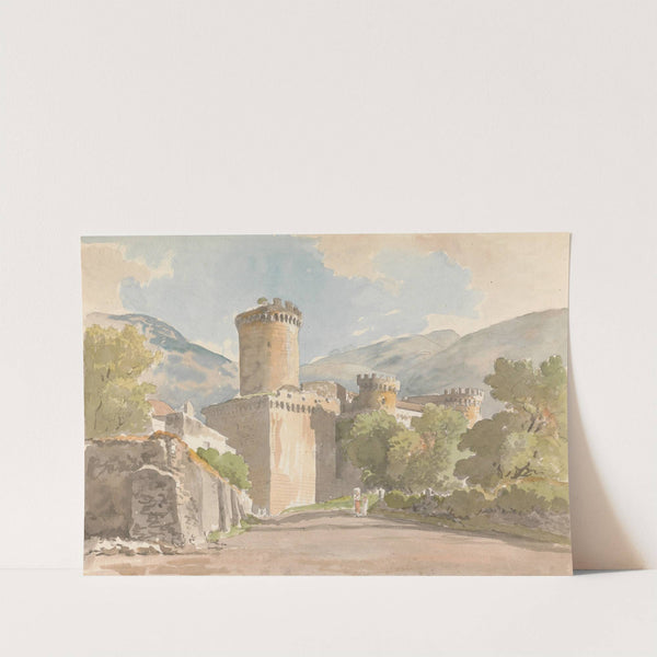 Fondi; Il Castello by Carlo Labruzzi