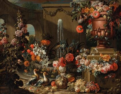 Fontaine aux fleurs