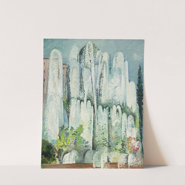 Fontaine dans un jardin de Rome by Alice Bailly