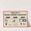 Food Cuts in Famous London RestaurantsFood Industry&#039;s War Savings Stamp Drive by Anonymous