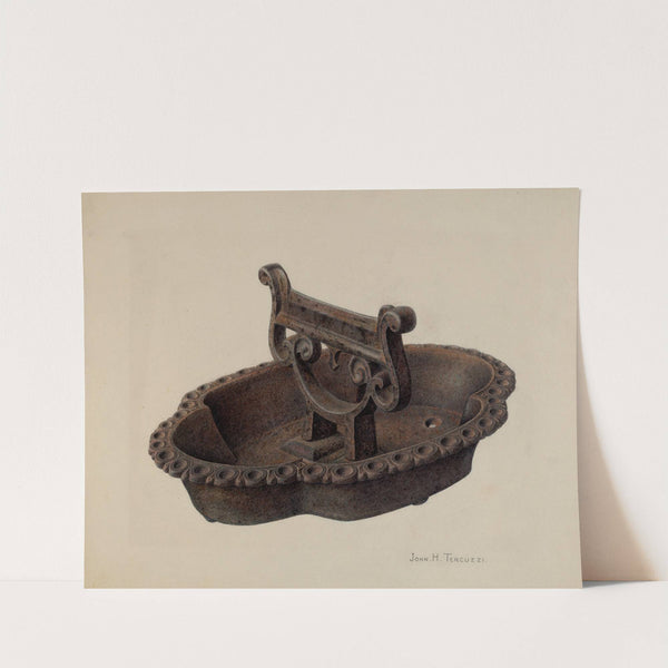 Foot Scraper and Tray by John H. Tercuzzi