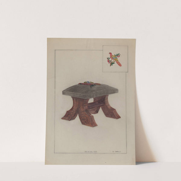 Foot Stool by Albert Camilli