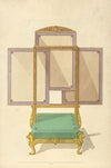 Foot stool firescreen.