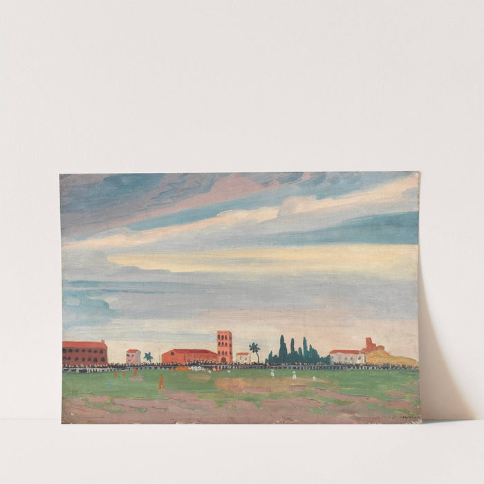 Football Match at Collioure by James Dickson Innes