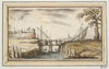 Footbridge with Bastion and Ships in Distance