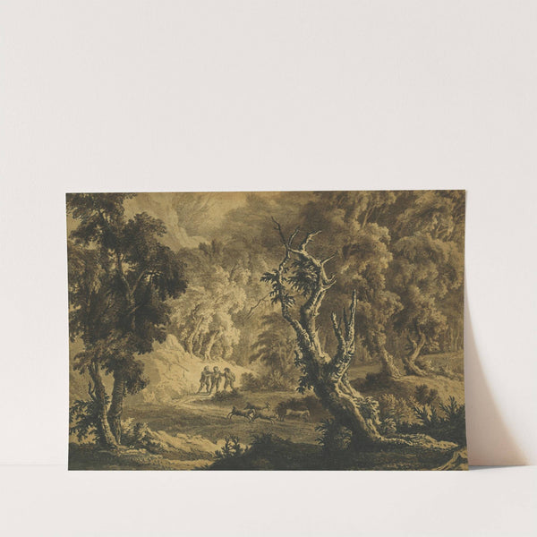 Footpads in a forest by Alexander Cozens