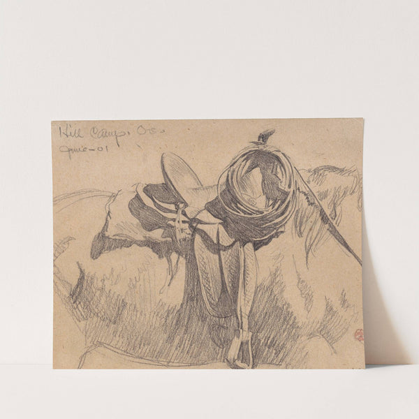For Cowboy&#039;s Saddle Gear, Hill Camp, Oregon by Maynard Dixon