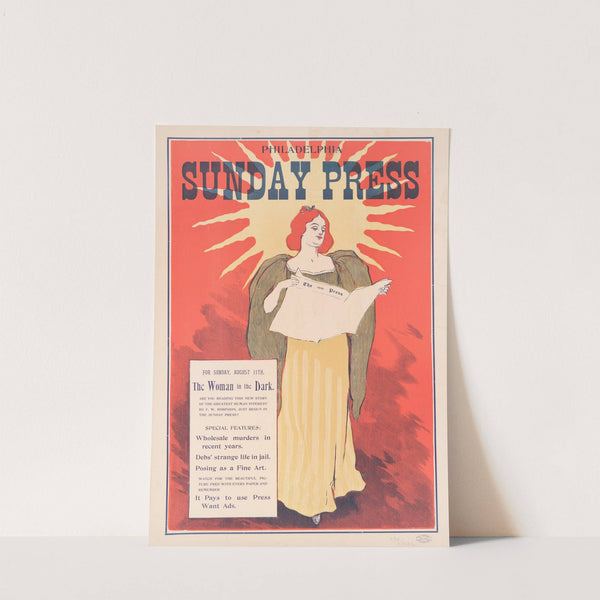 For Sunday, August 11th, &#039;The woman in the dark.&#039; by George Reiter Brill