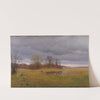 Forårslandskab med regnbyger. Sydsjælland by Hans Friis