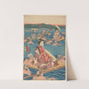 Fording a Broad River (19th century) by Andō Hiroshige