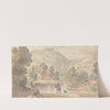 Fording the Stream in a Mountain Valley by James Duffield Harding
