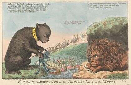 Foreign Amusements or the British Lion on the Watch