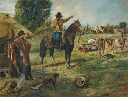 Foreman and rebellious peasant