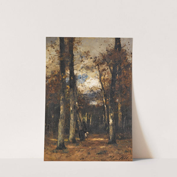 Forest At Fontainebleau by László Paál