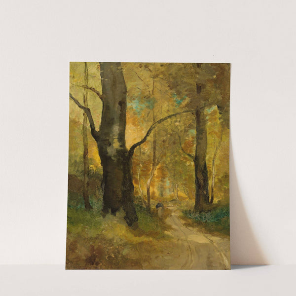 Forest in autumn by Witold Pruszkowski